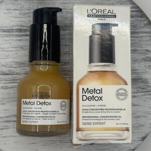 L'Oreal Metal Detox Professional Concentrated Oil Daily Leave in 1.6oz/50ml BNIB